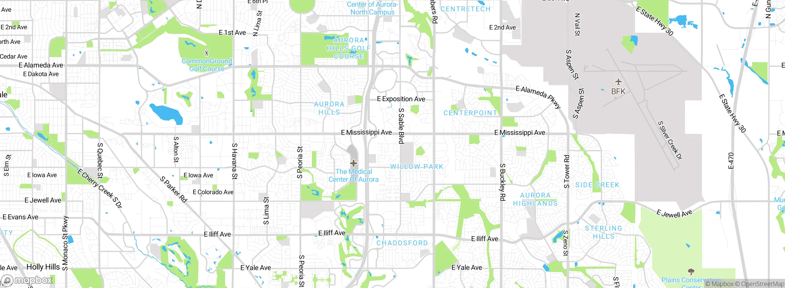Map showing approximate location