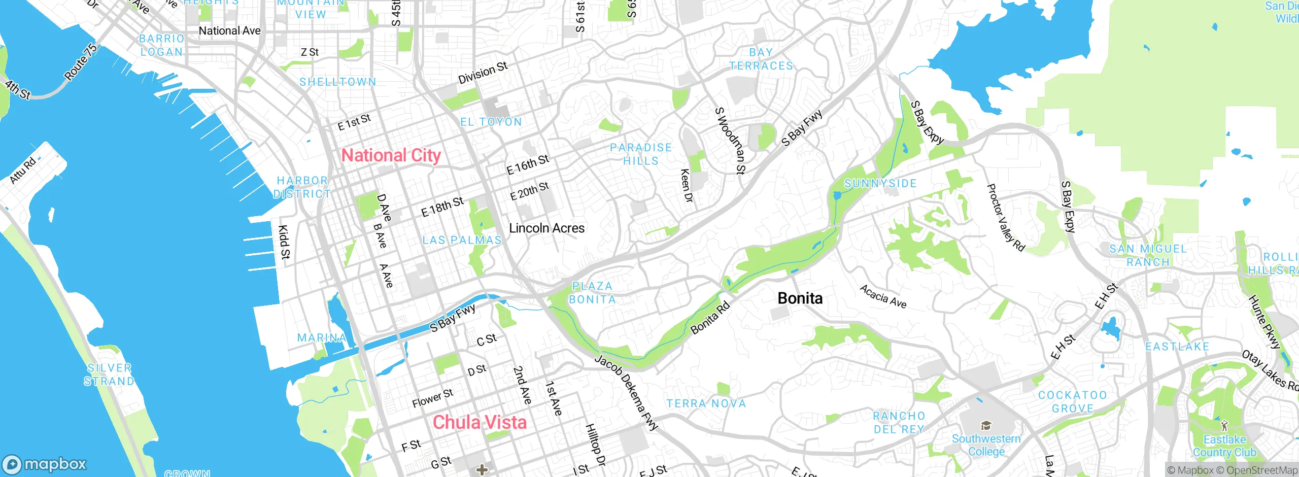 Map showing approximate location