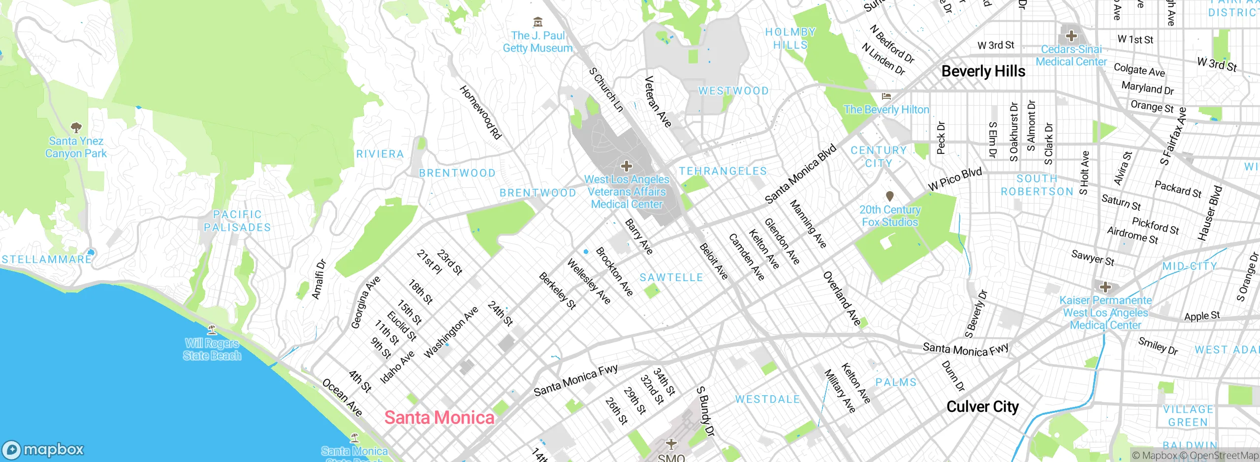 Map showing approximate location