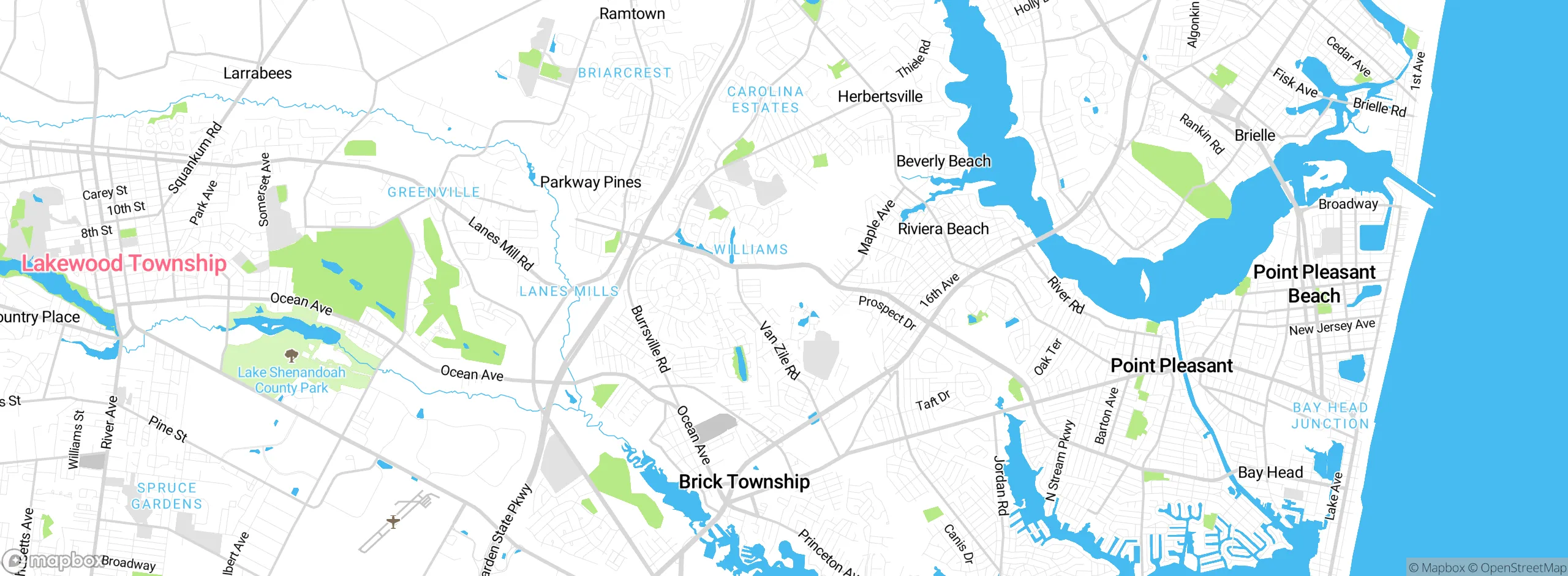 Map showing approximate location