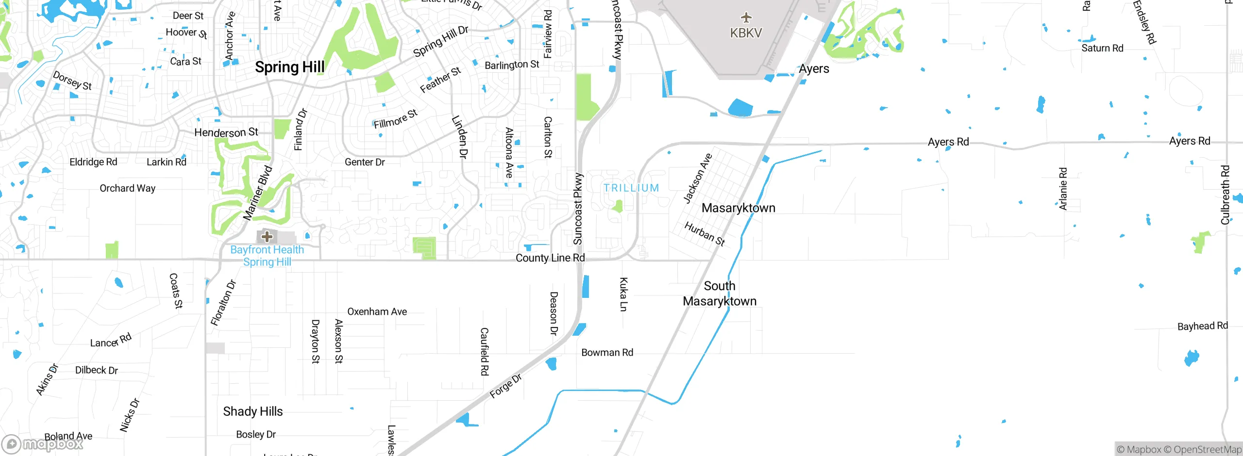 Map showing approximate location