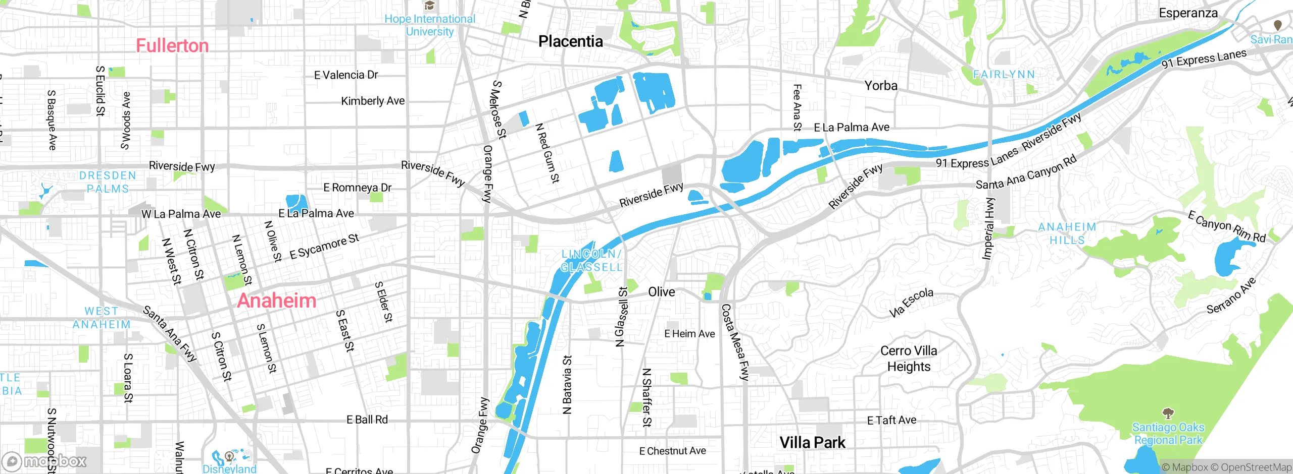Map showing approximate location