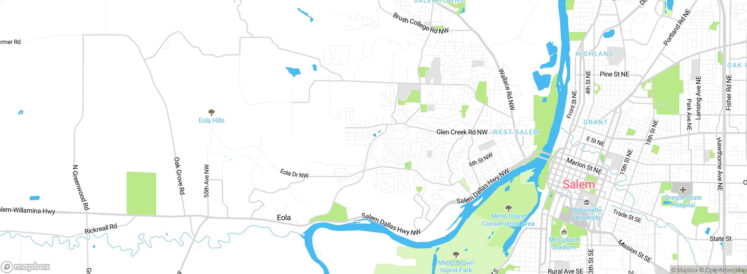 Map showing approximate location