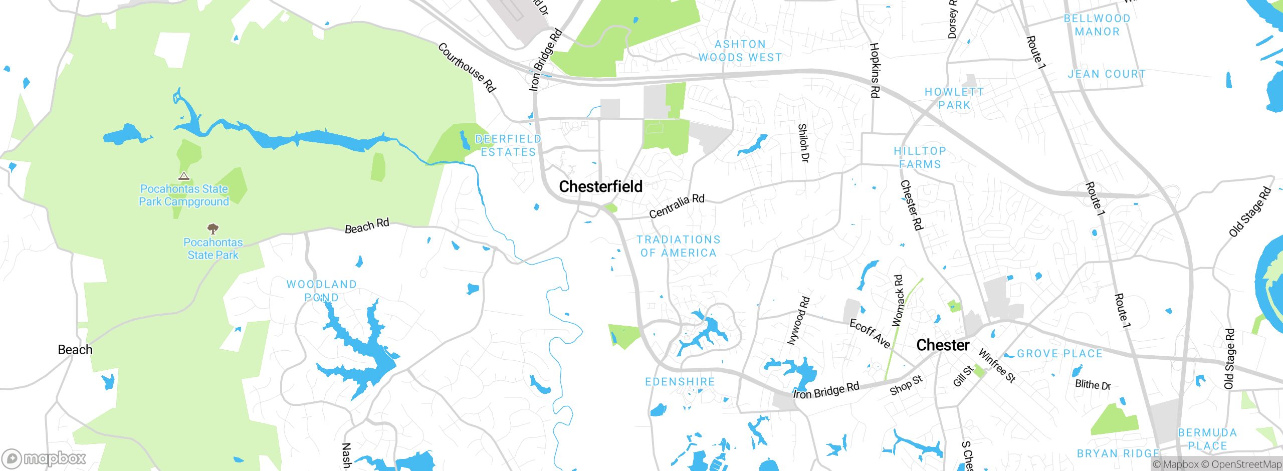 Map showing approximate location