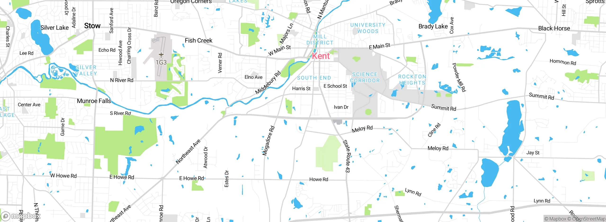 Map showing approximate location