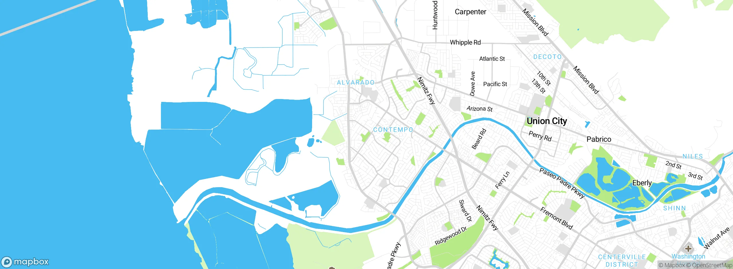 Map showing approximate location