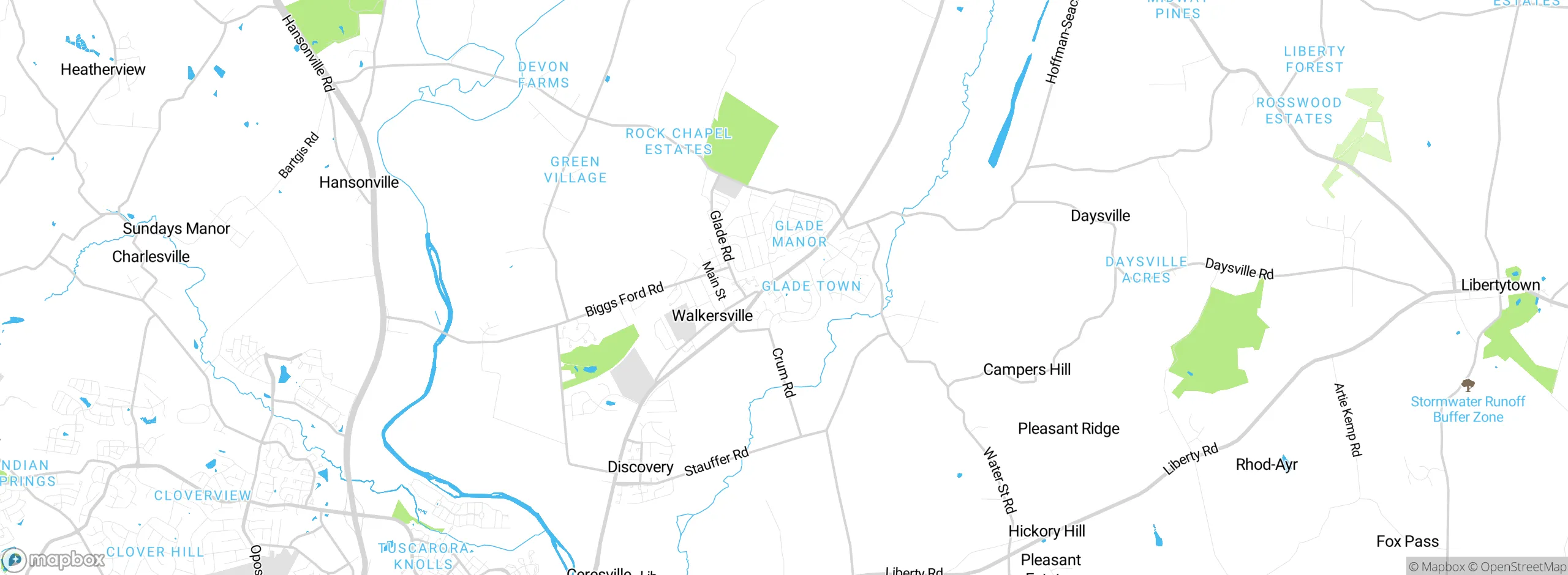 Map showing approximate location