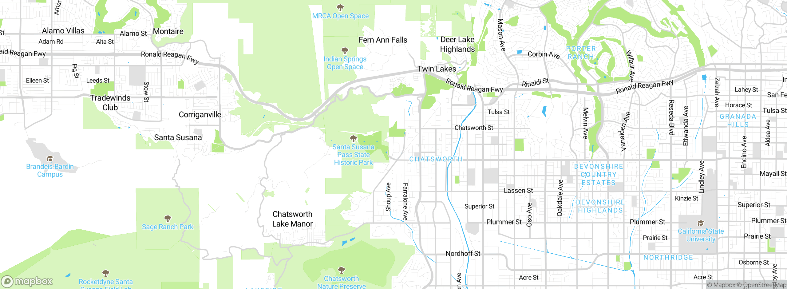 Map showing approximate location