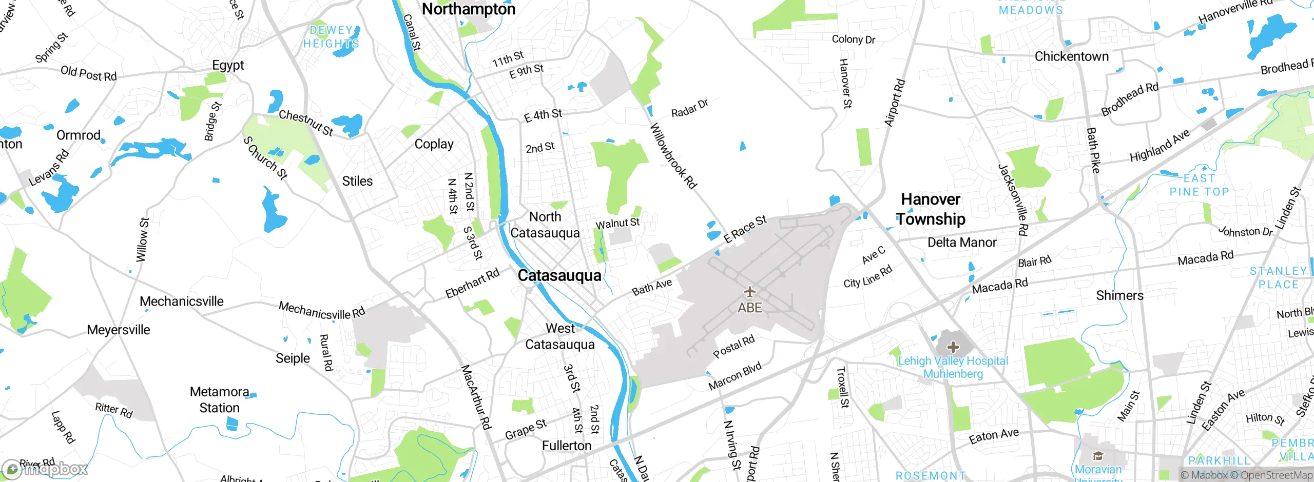 Map showing approximate location