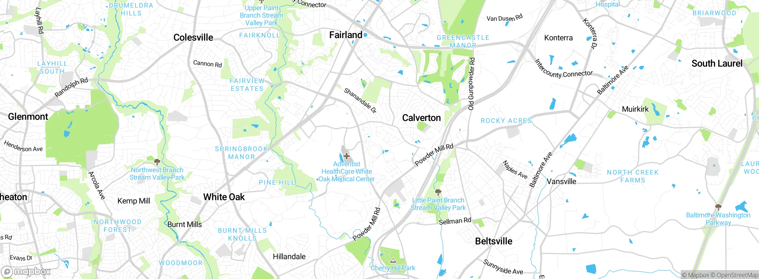 Map showing approximate location