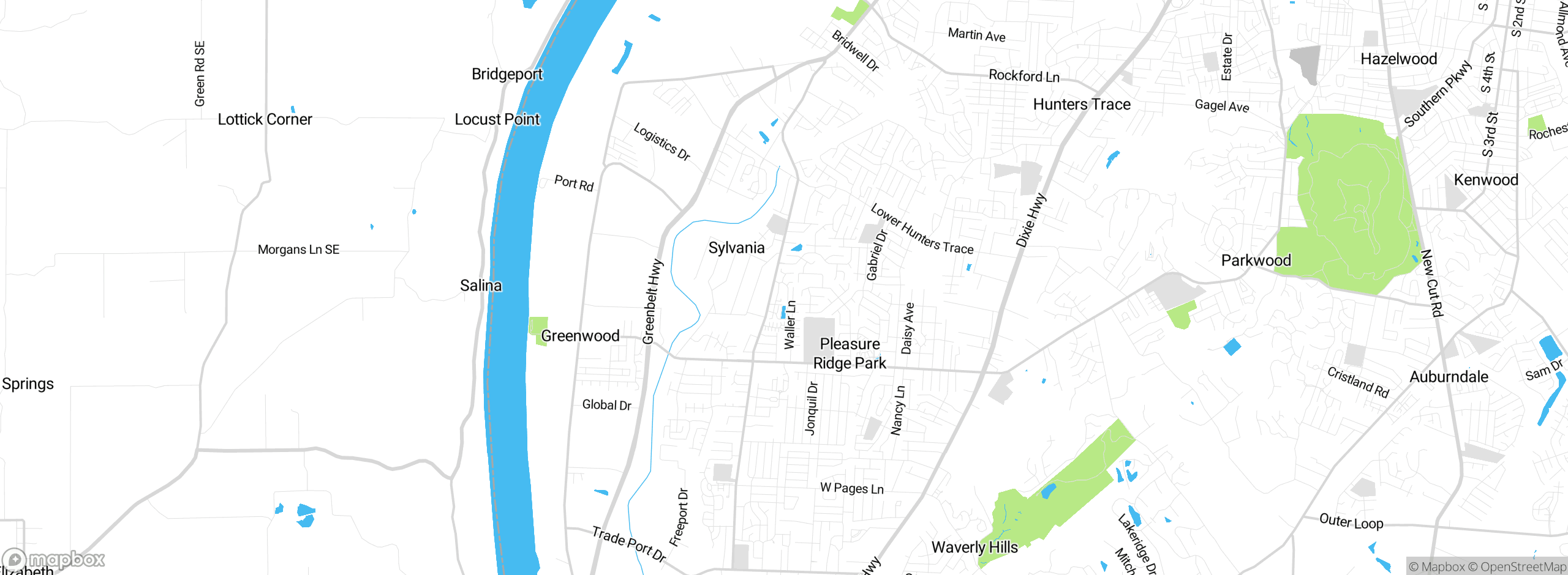 Map showing approximate location