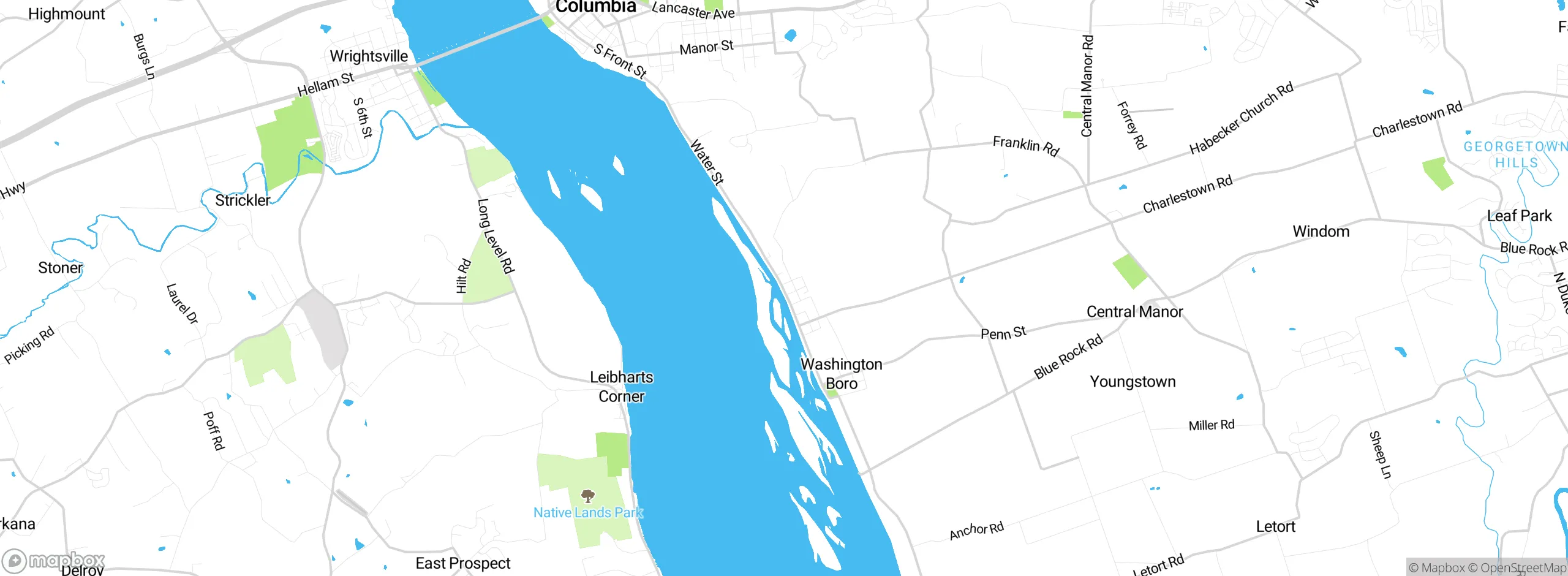 Map showing approximate location