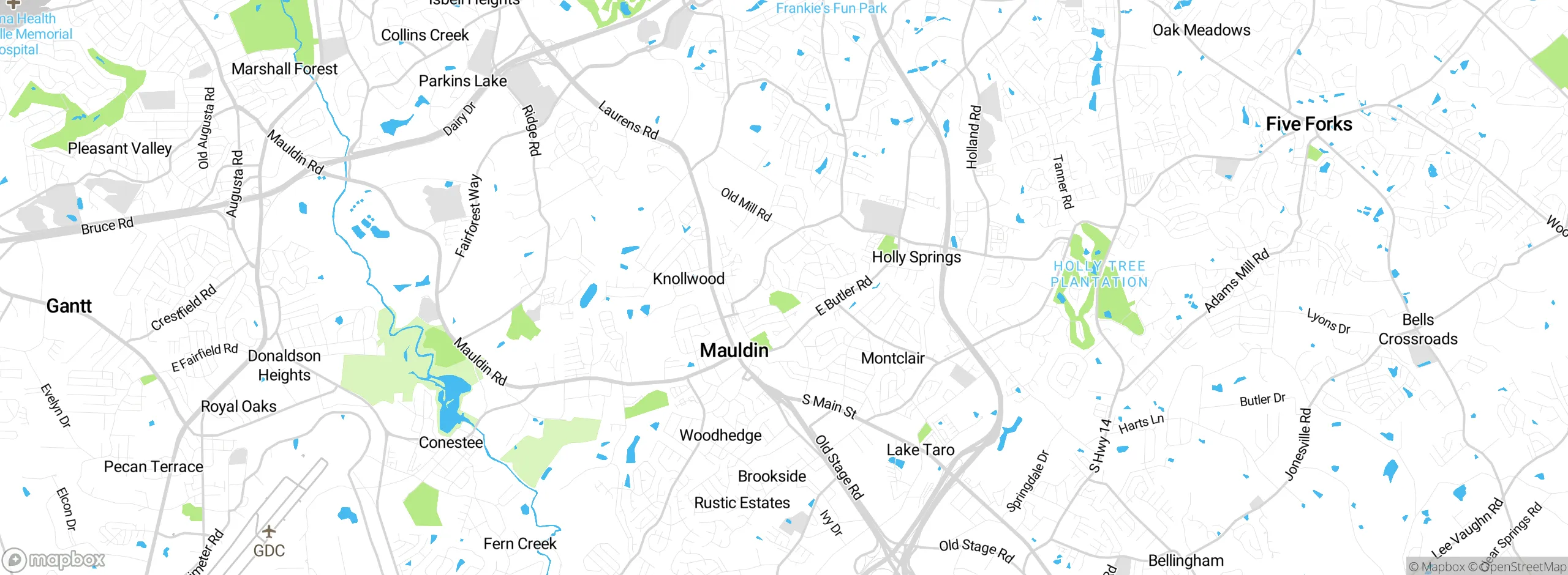 Map showing approximate location