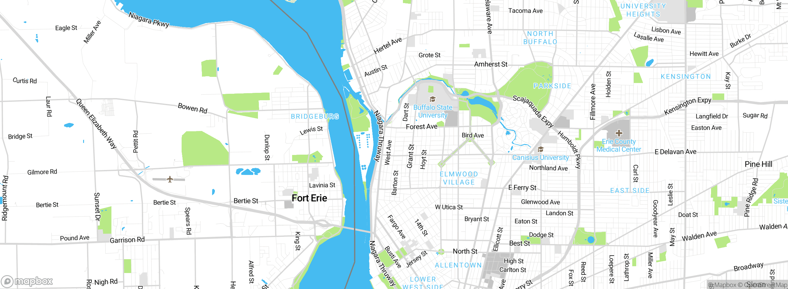 Map showing approximate location