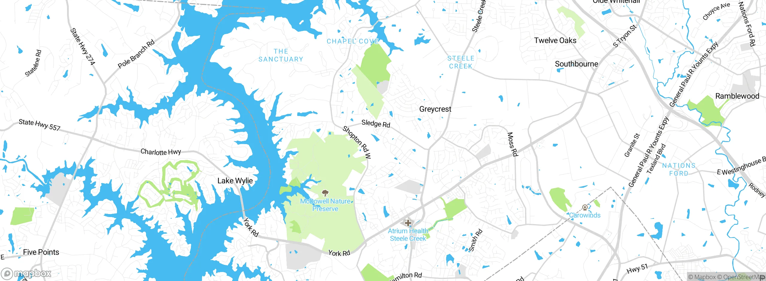 Map showing approximate location