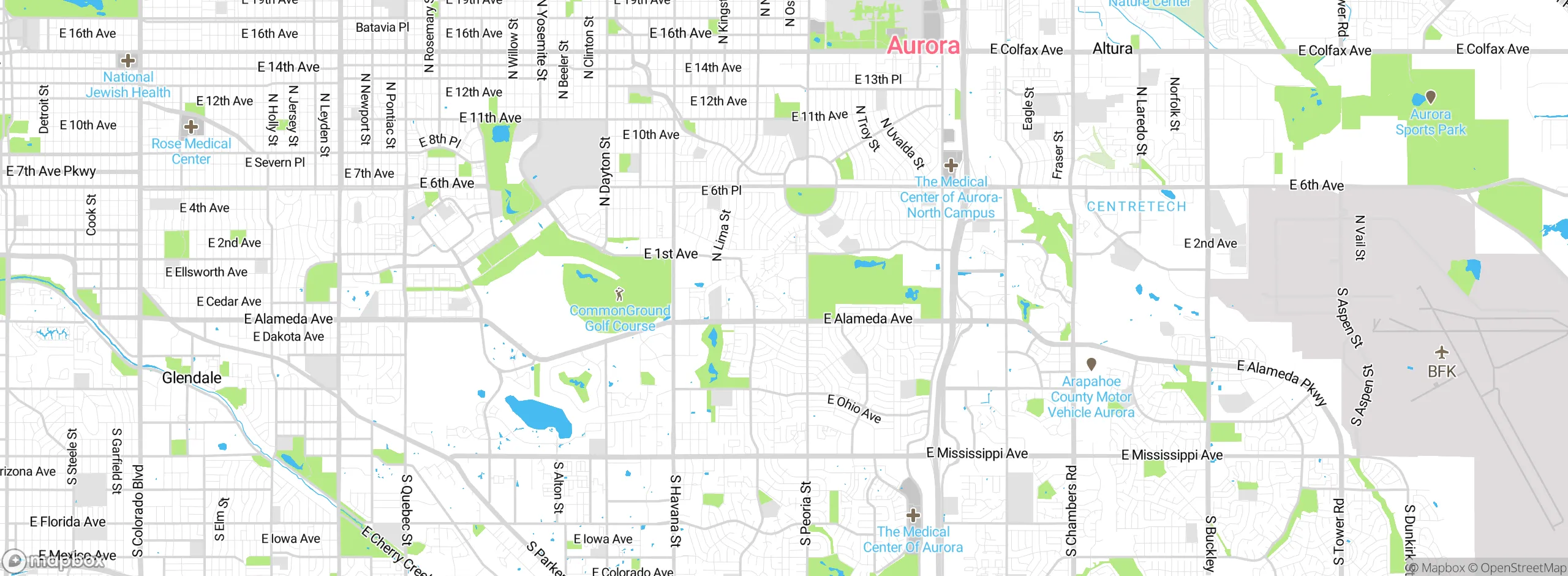 Map showing approximate location