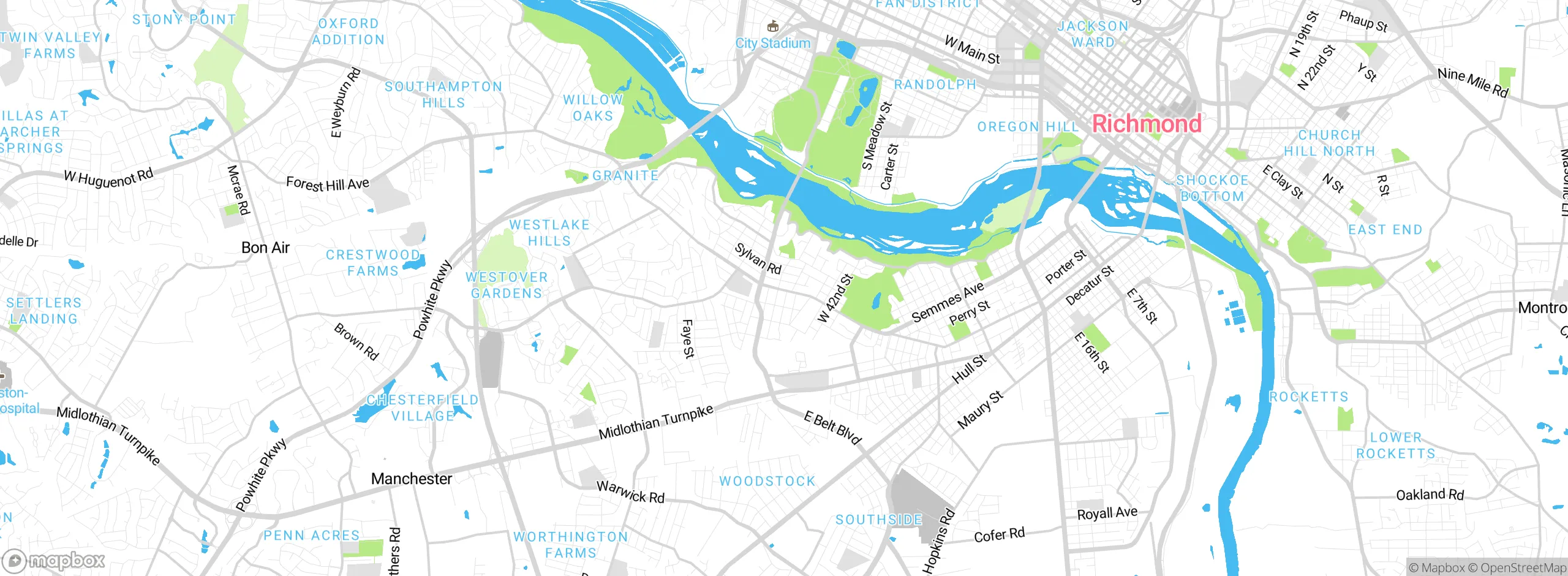 Map showing approximate location
