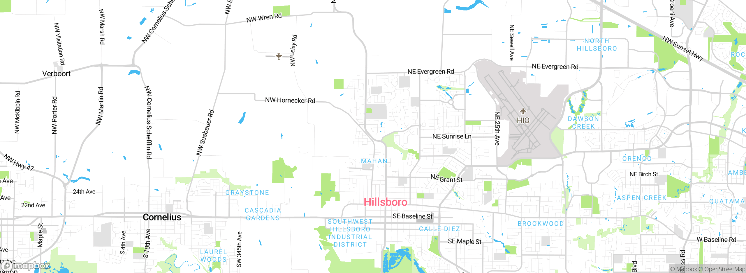 Map showing approximate location