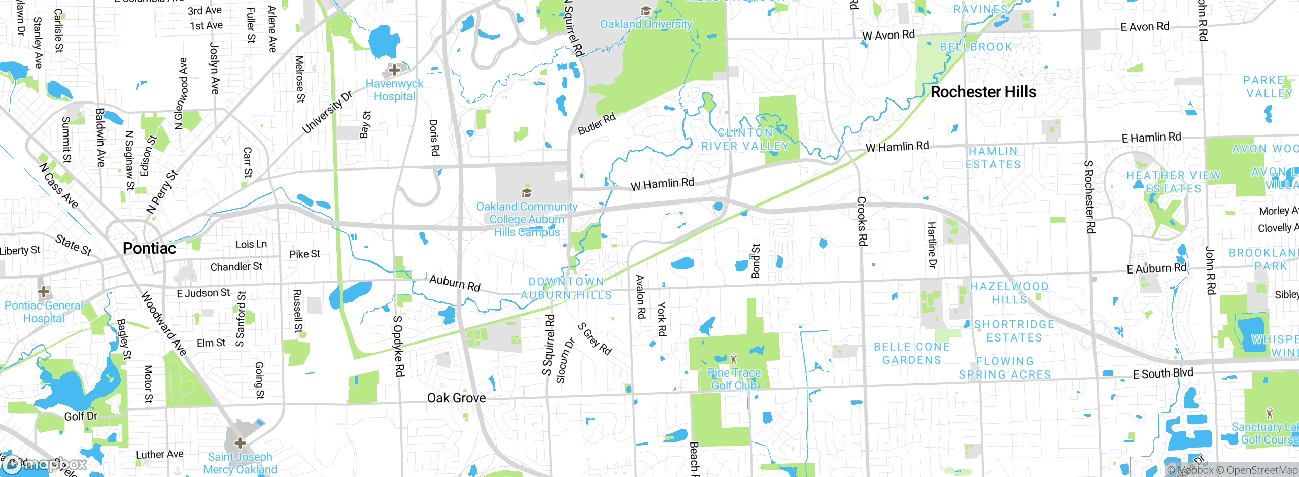 Map showing approximate location