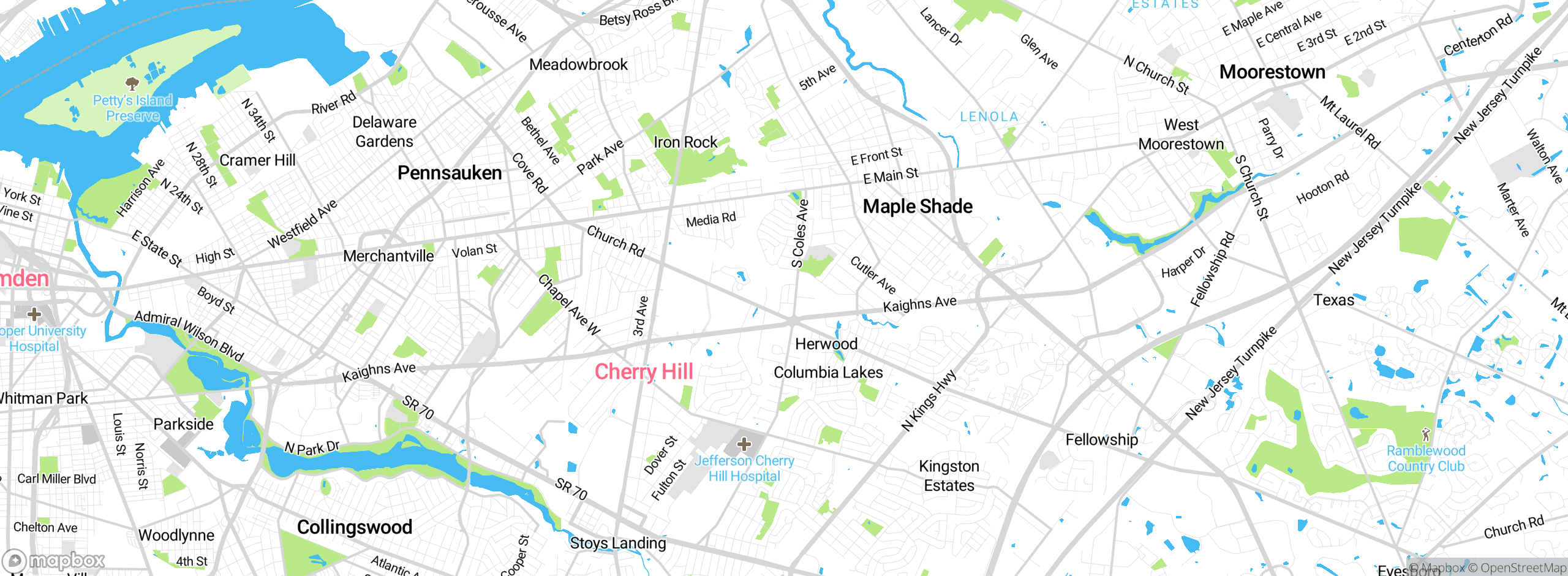 Map showing approximate location