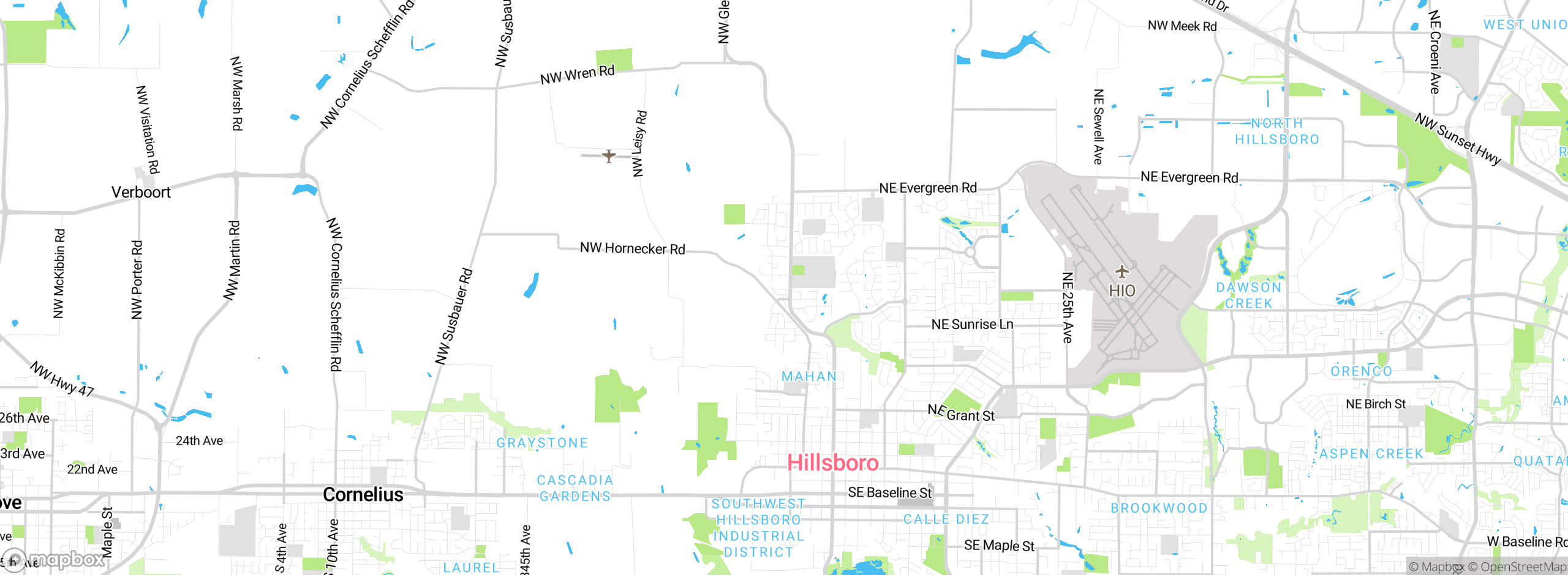 Map showing approximate location