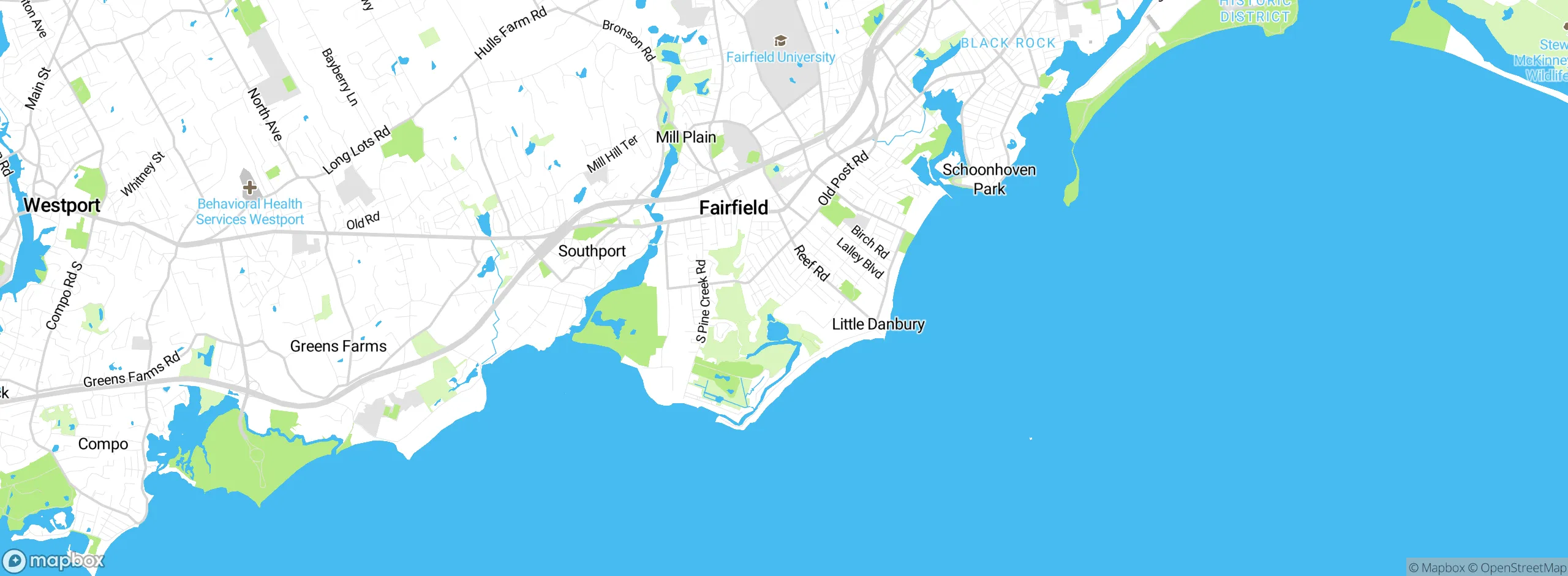 Map showing approximate location