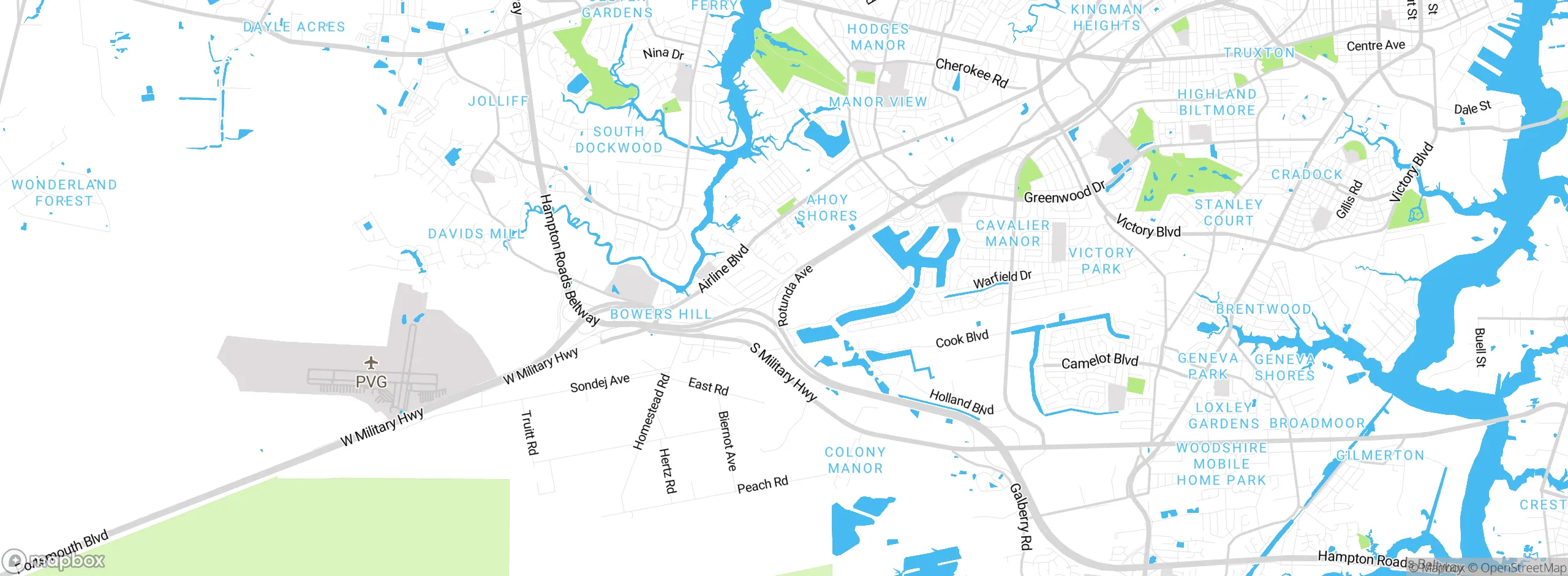 Map showing approximate location