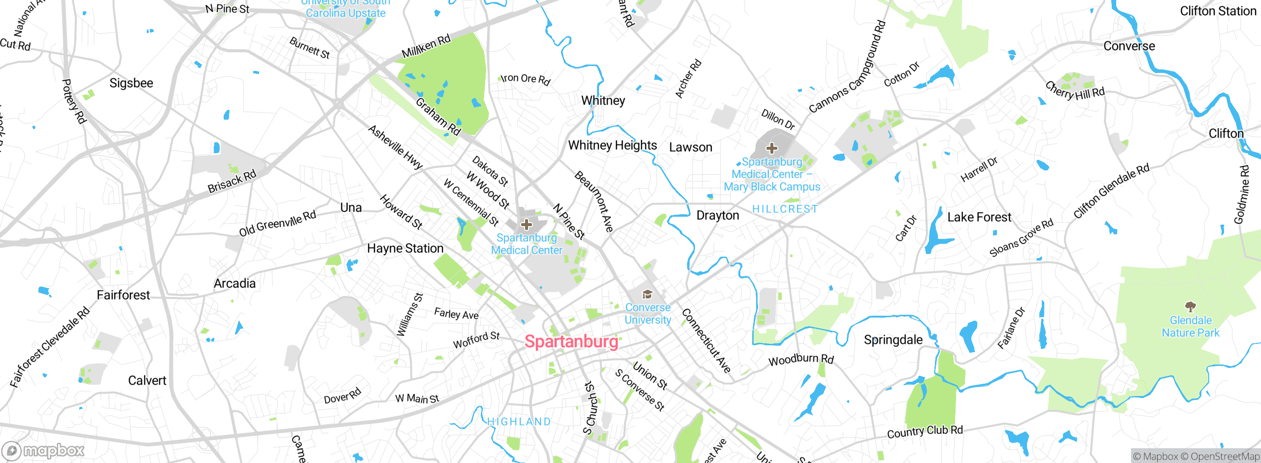 Map showing approximate location