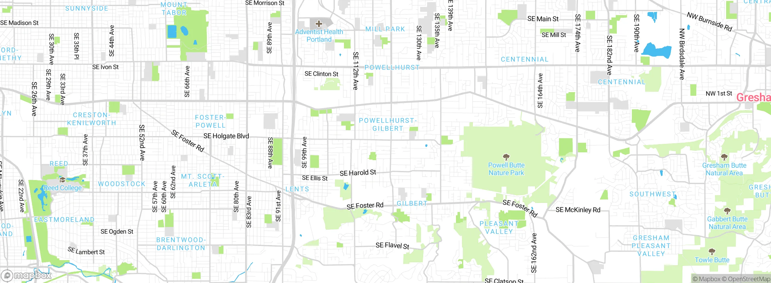 Map showing approximate location