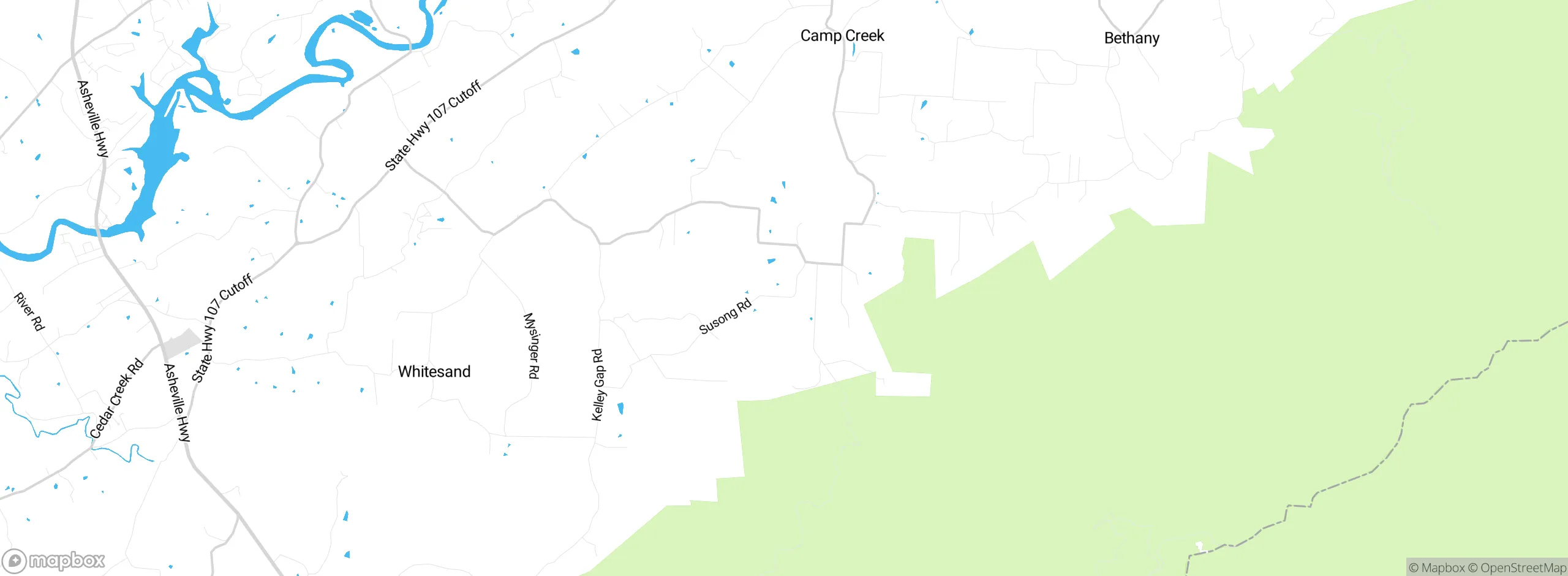 Map showing approximate location
