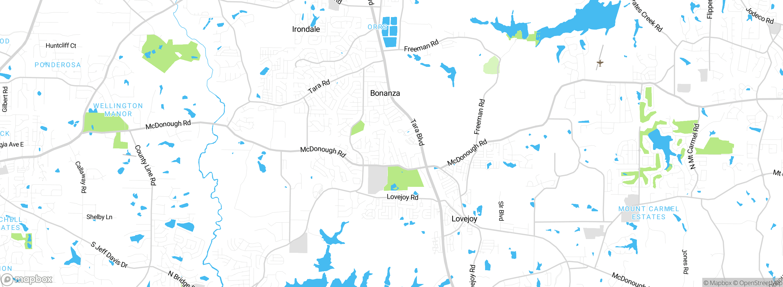 Map showing approximate location