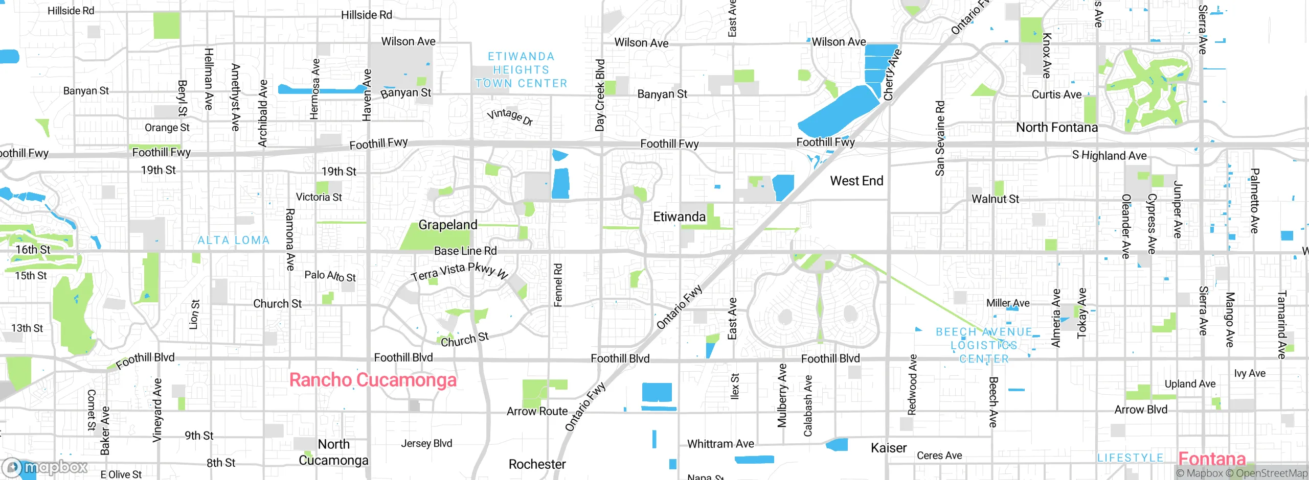 Map showing approximate location