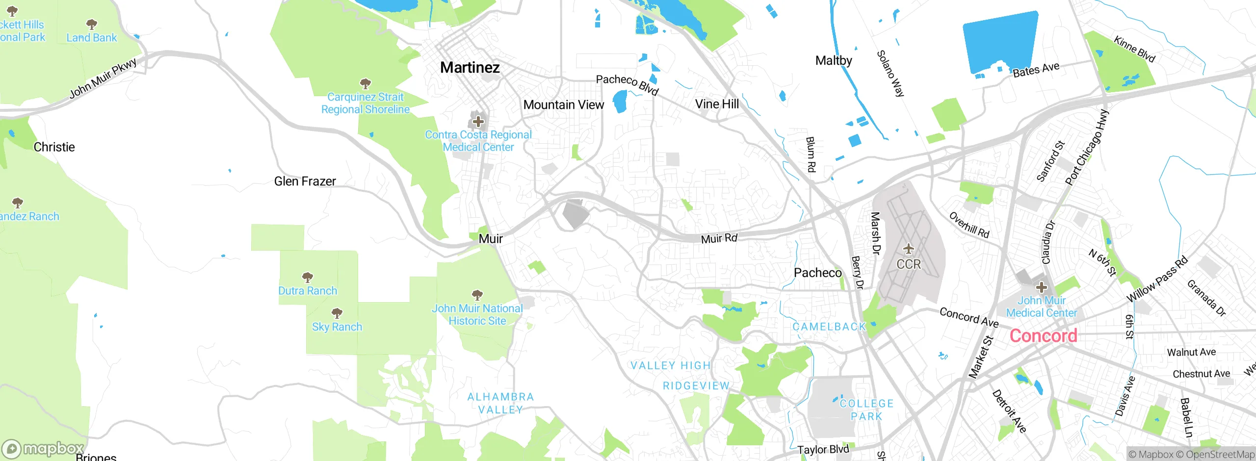 Map showing approximate location