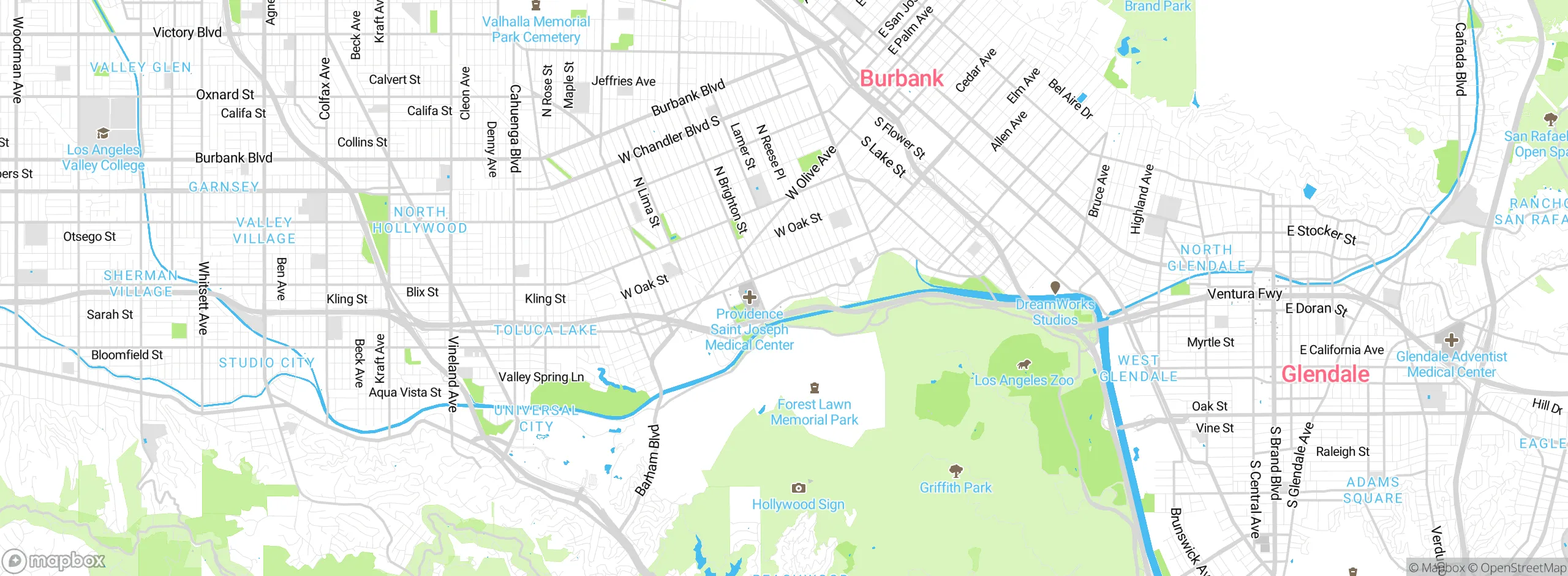 Map showing approximate location