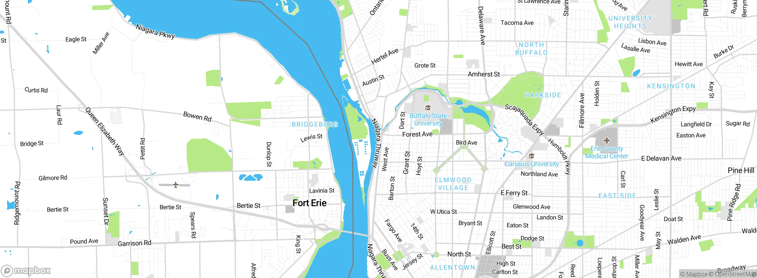 Map showing approximate location