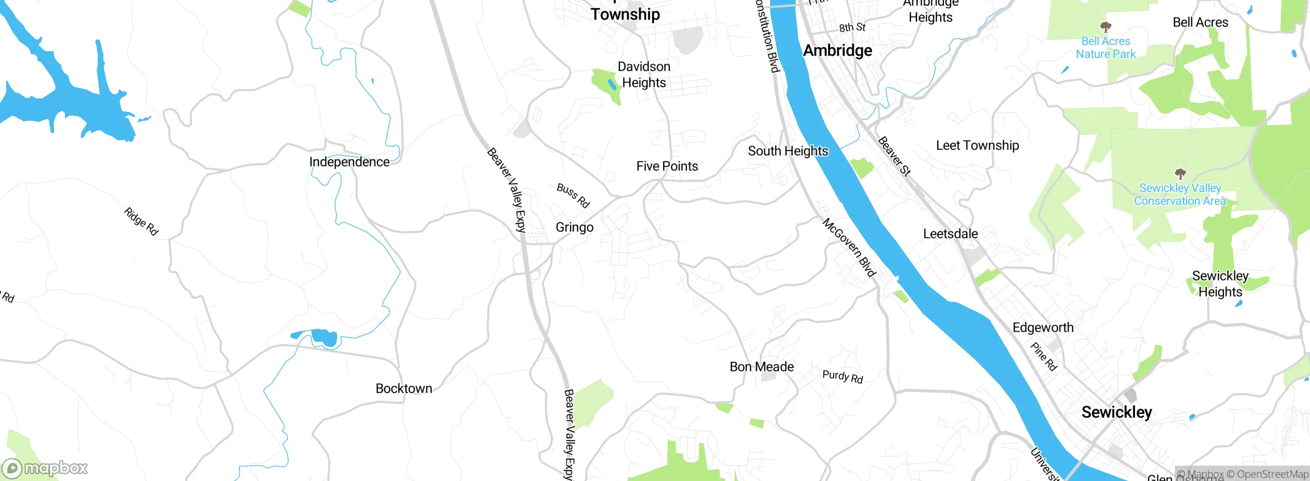 Map showing approximate location