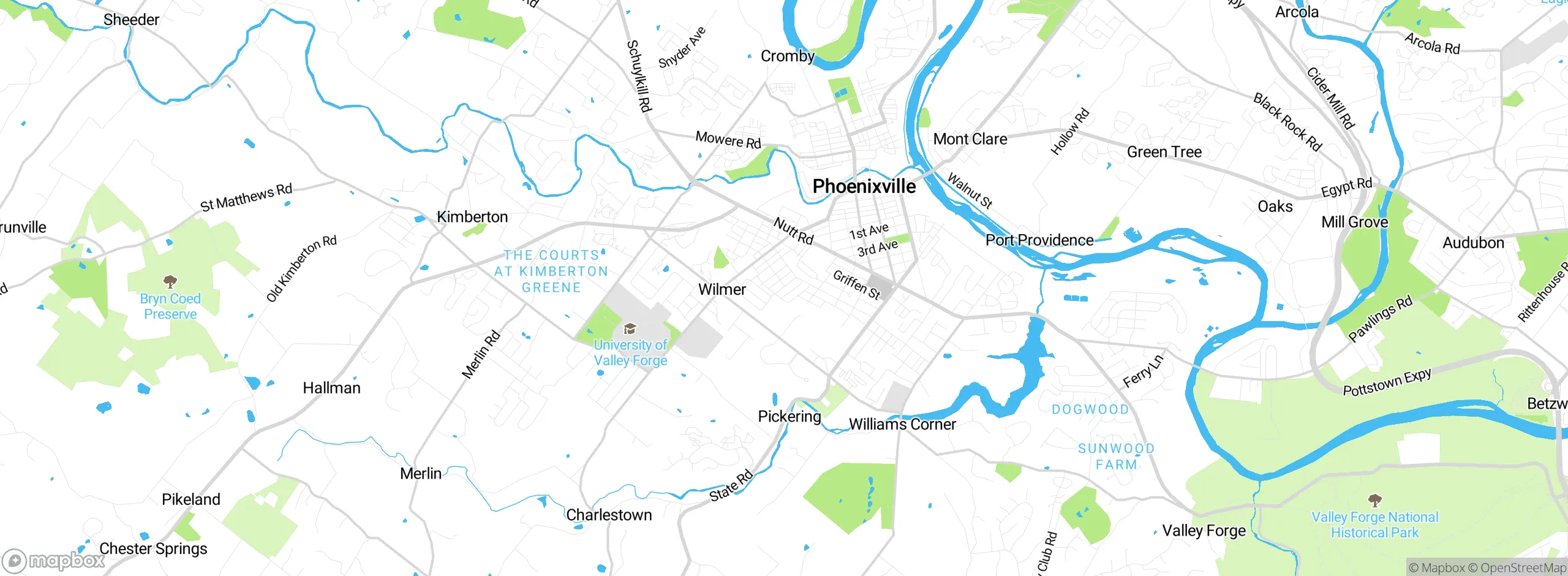 Map showing approximate location