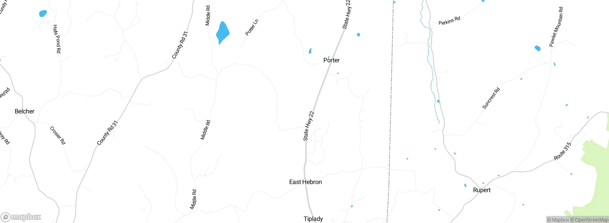 Map showing approximate location