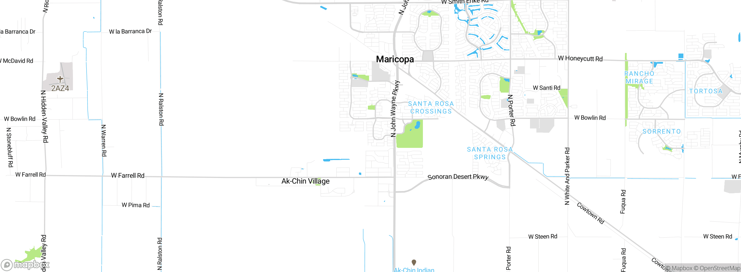 Map showing approximate location