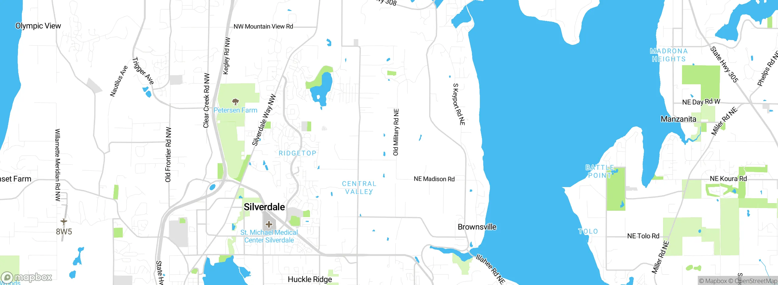 Map showing approximate location