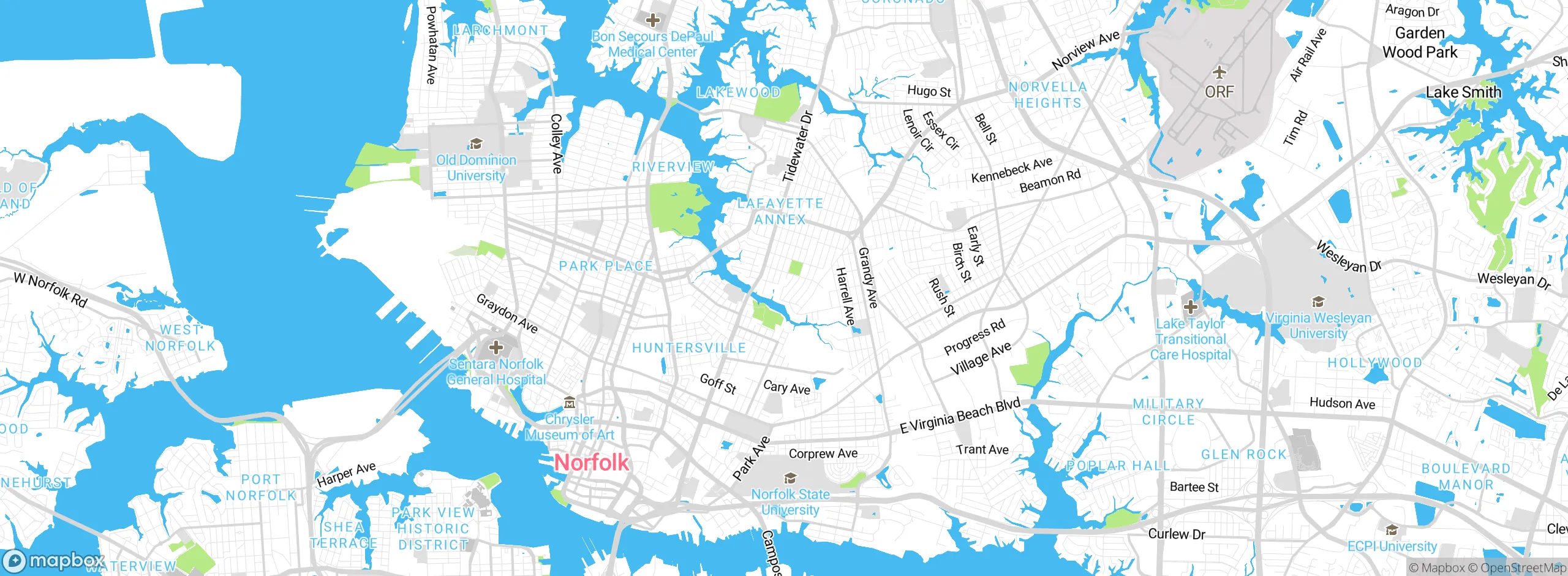 Map showing approximate location