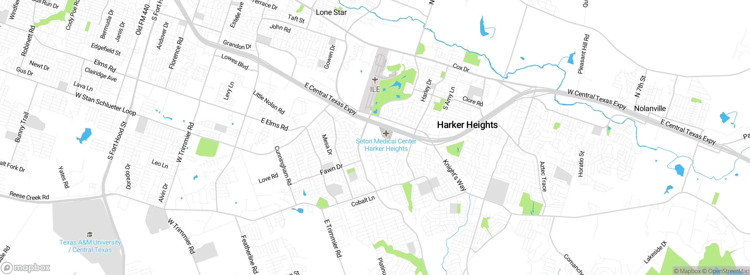 Map showing approximate location
