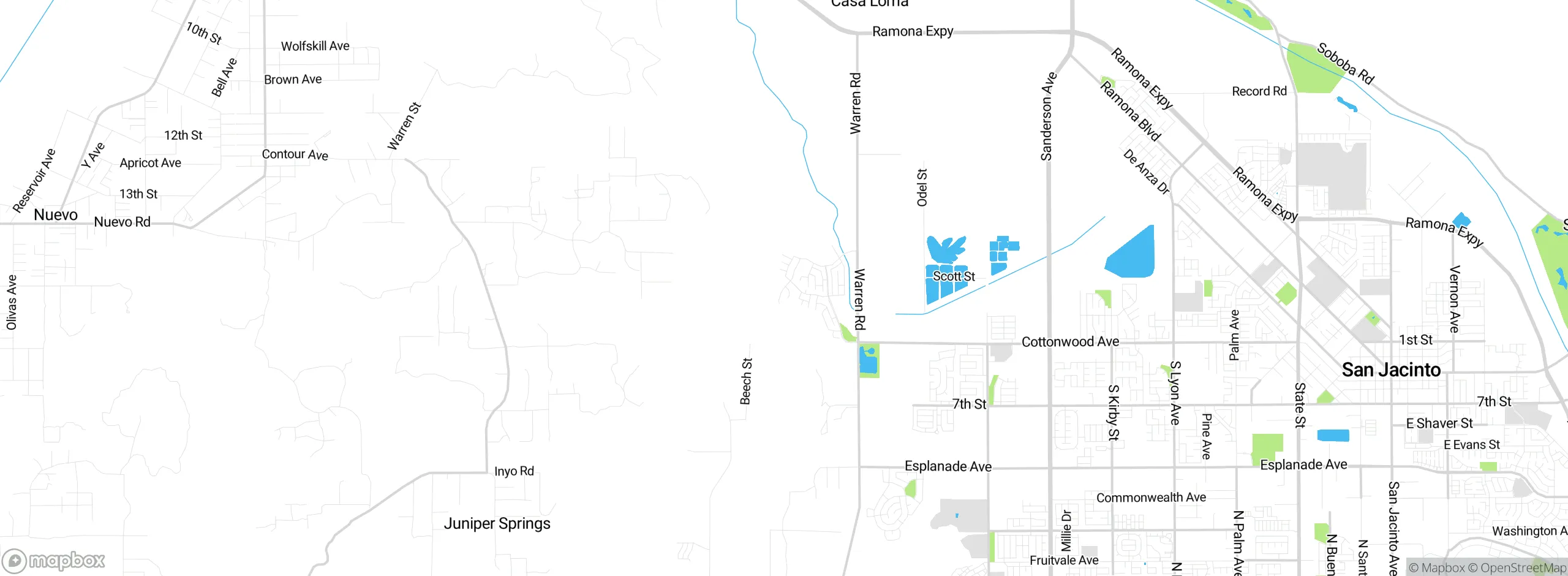 Map showing approximate location