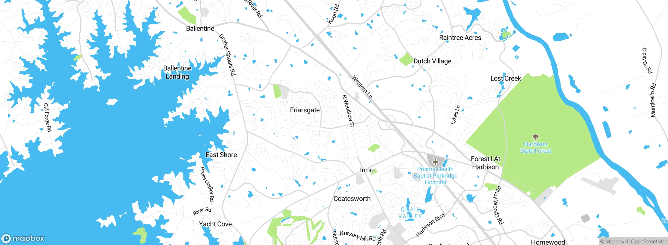 Map showing approximate location