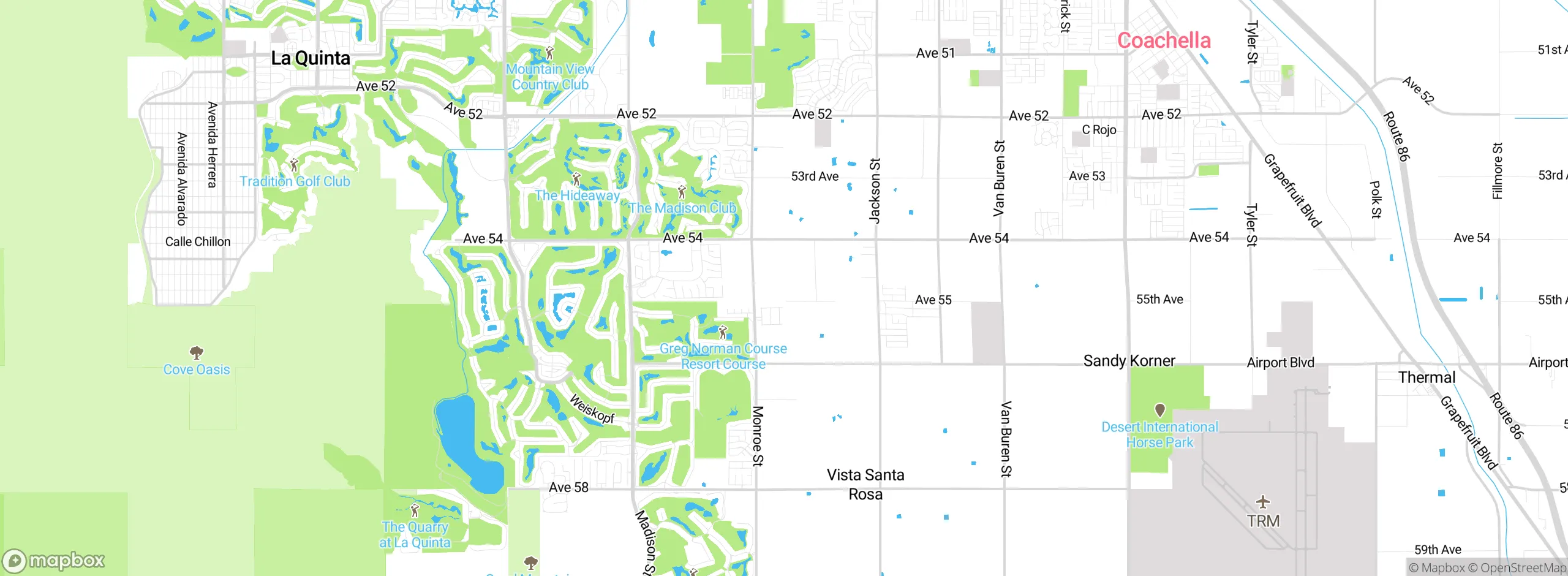 Map showing approximate location