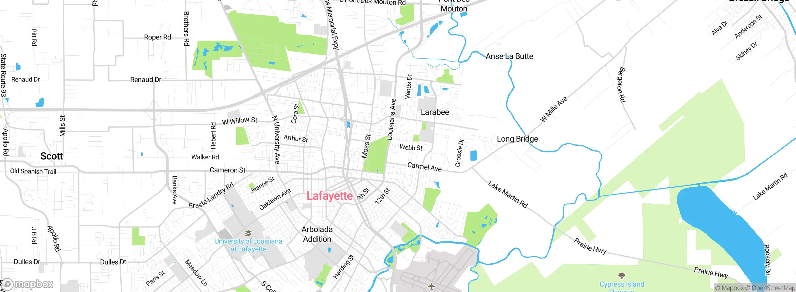 Map showing approximate location