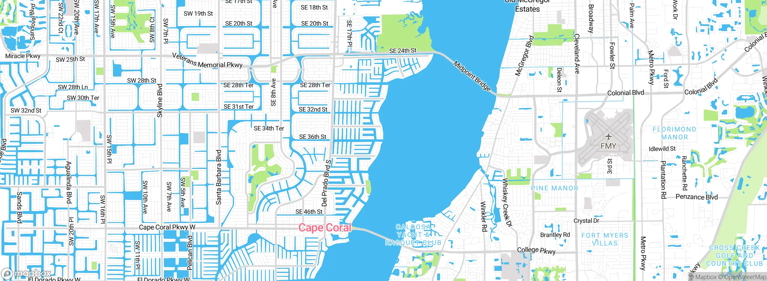 Map showing approximate location