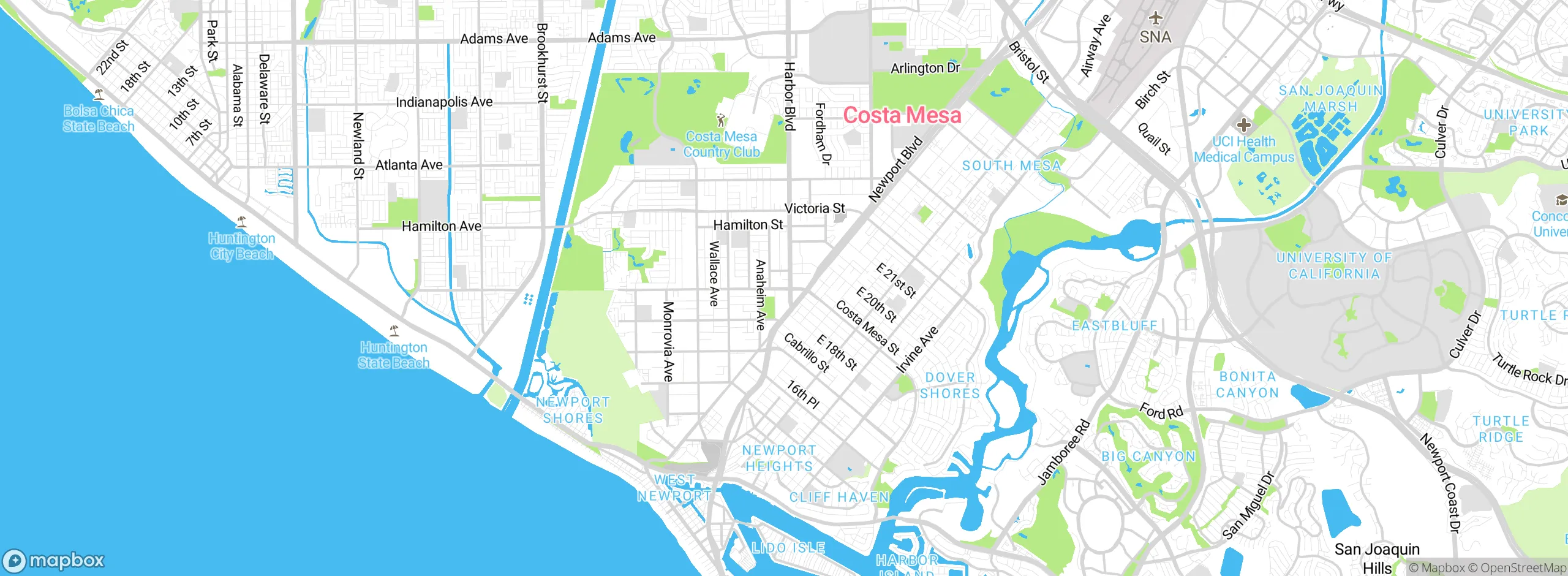 Map showing approximate location