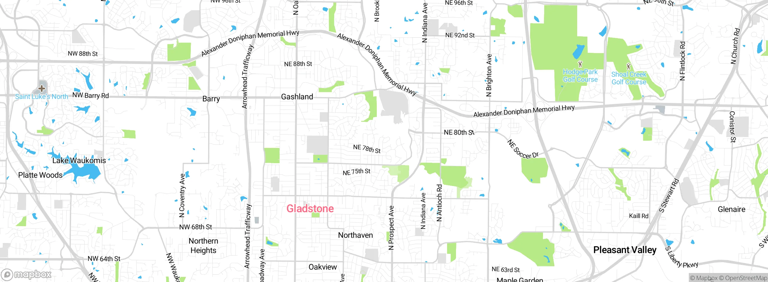 Map showing approximate location