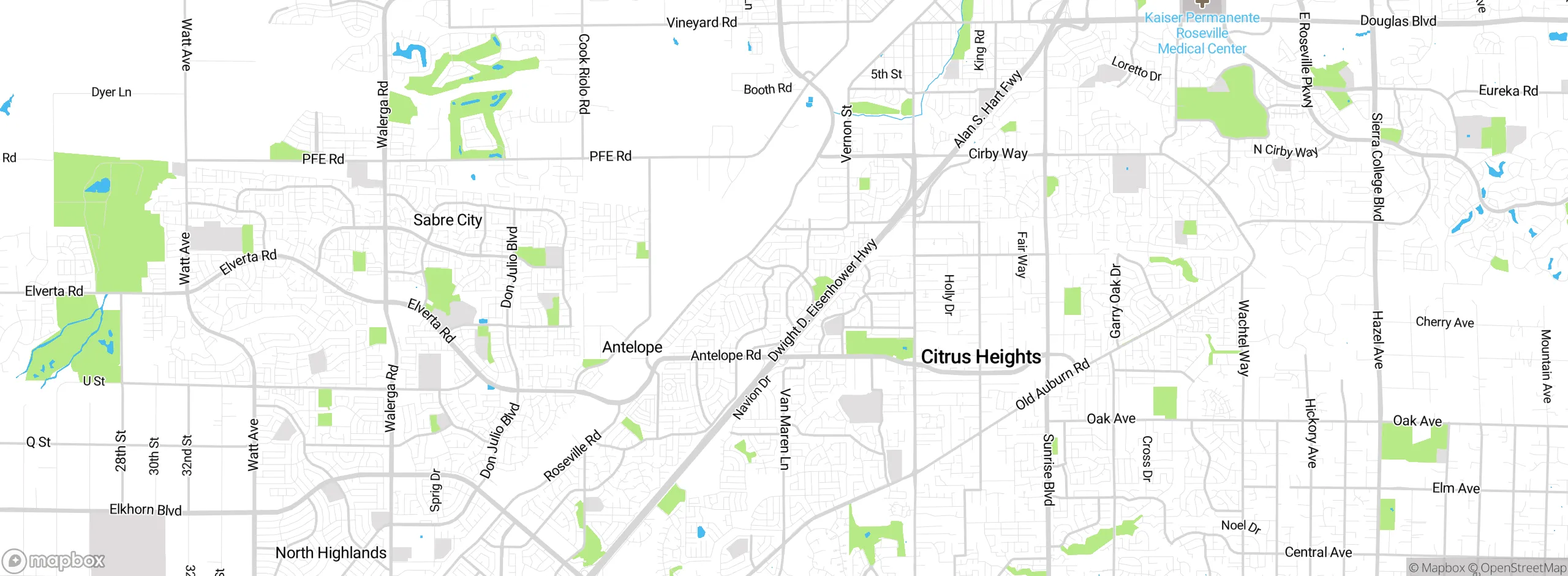 Map showing approximate location
